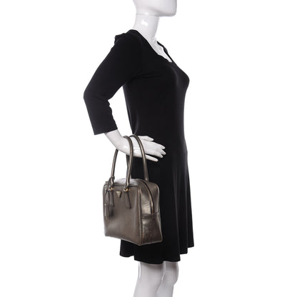 Prada Metallic Saffiano Sport Bauletto Pirite 2 of 10