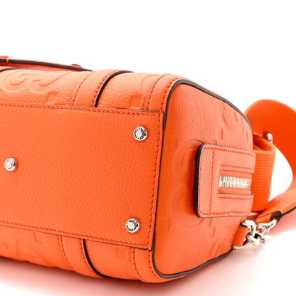 Gucci Piuma Calfskin Jumbo GG Embossed Mini Duffle Bag Good Orange 10 of 10