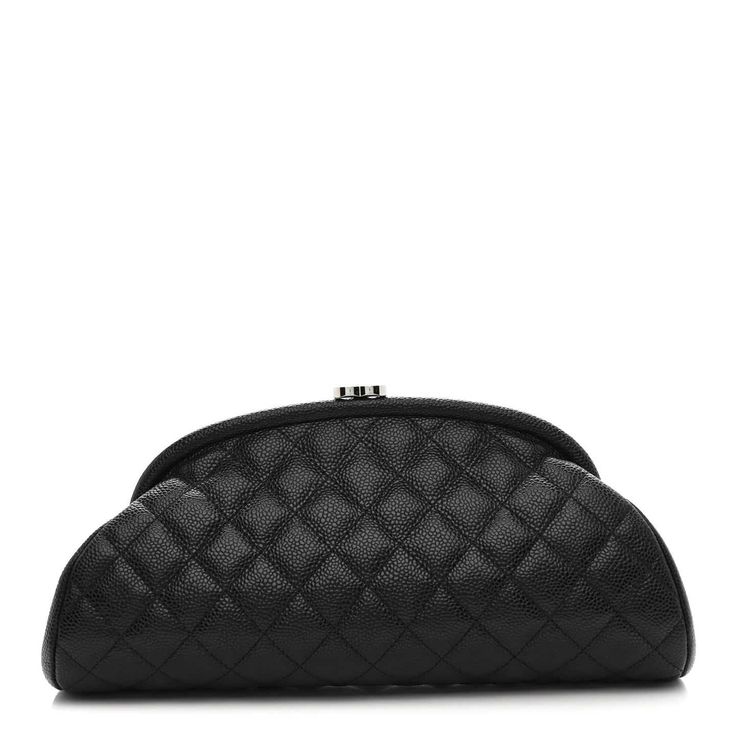 Caviar Quilted Timeless Clutch Black