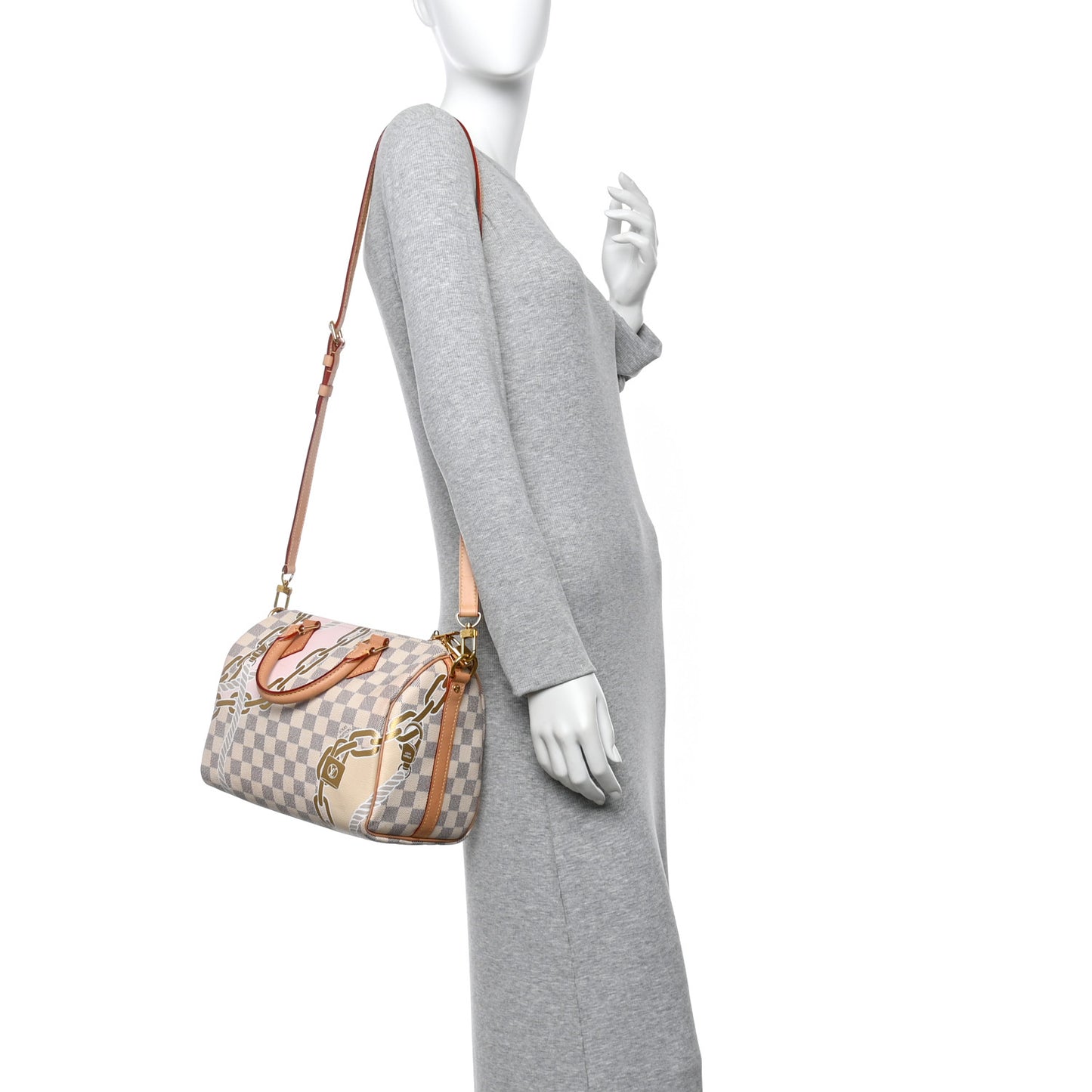 Damier Azur Nautical Speedy Bandouliere 25