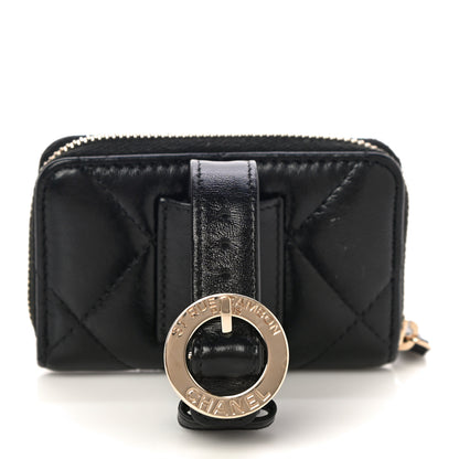 Chanel Shiny Lambskin Coin Purse Bracelet Black 5 of 12