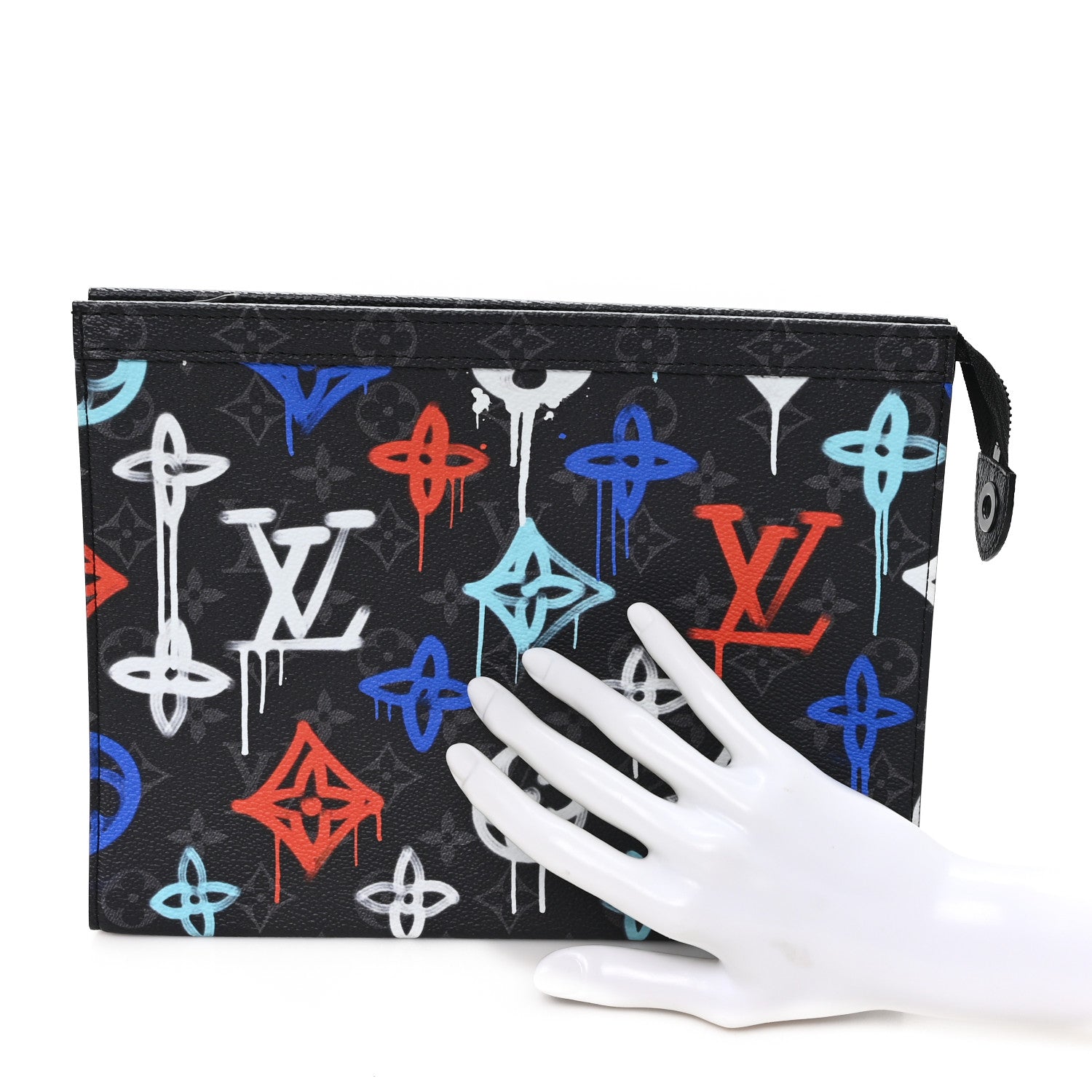 Louis Vuitton Monogram Eclipse Graffiti Pochette Voyage MM  Multicolor 2 of 6
