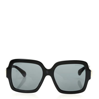 Chanel Acetate Square Heart Sunglasses 5479-A Black 2 of 9