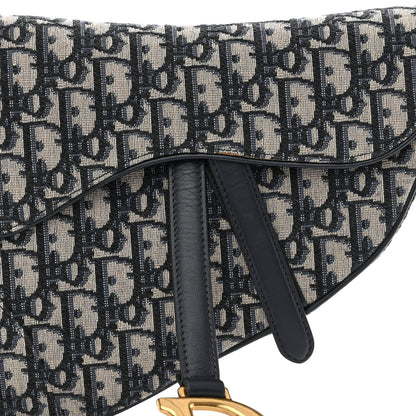 Christian Dior CHRISTIAN DIOR Oblique Saddle Bag Blue 8 of 11