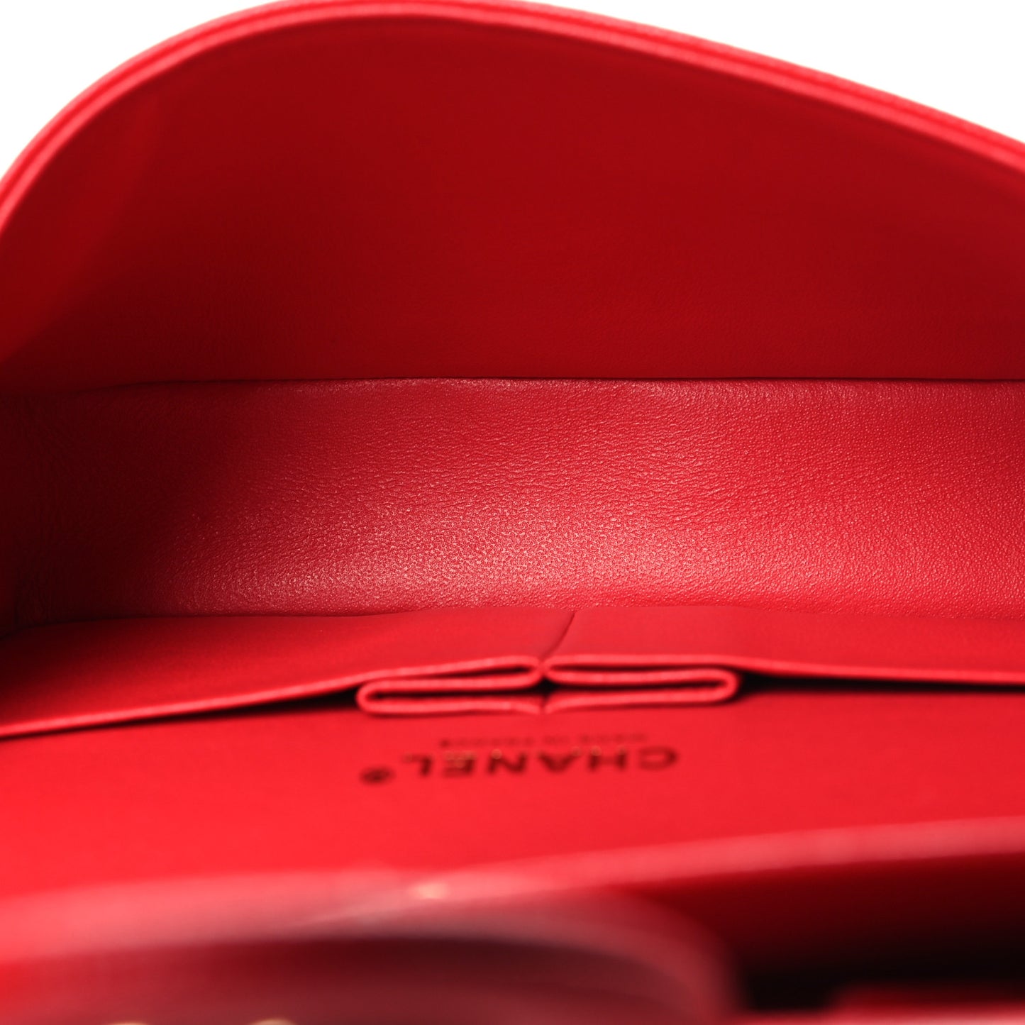 Caviar Quilted Small Double Flap Red