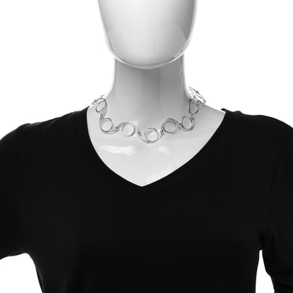 Tiffany Sterling Silver Swirl Twirl Necklace 2 of 3