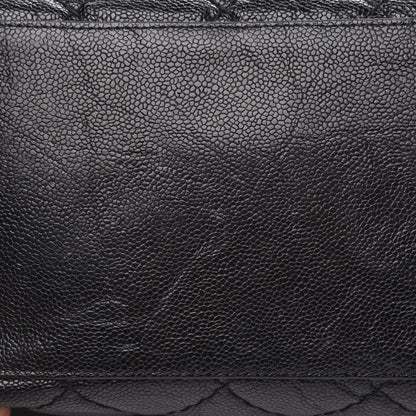 Chanel Glazed Caviar Coco Pleats Tote Black 9 of 15