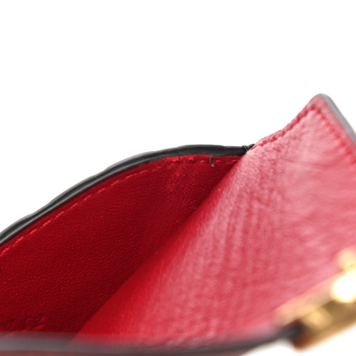 Vitello Cruise F is Fendi Bi-Color FF 1974 Embossed Small Envelope Pouch Maya Black Ribes