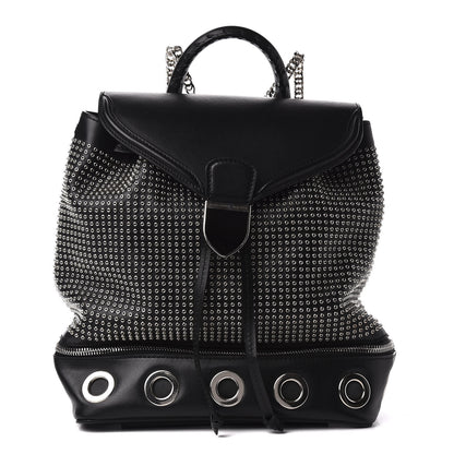 Alexander McQueen Calfskin Grommet Backpack Black 1 of 8