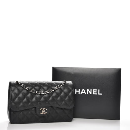 Chanel Caviar Quilted Jumbo Double Flap Black 8 of 8