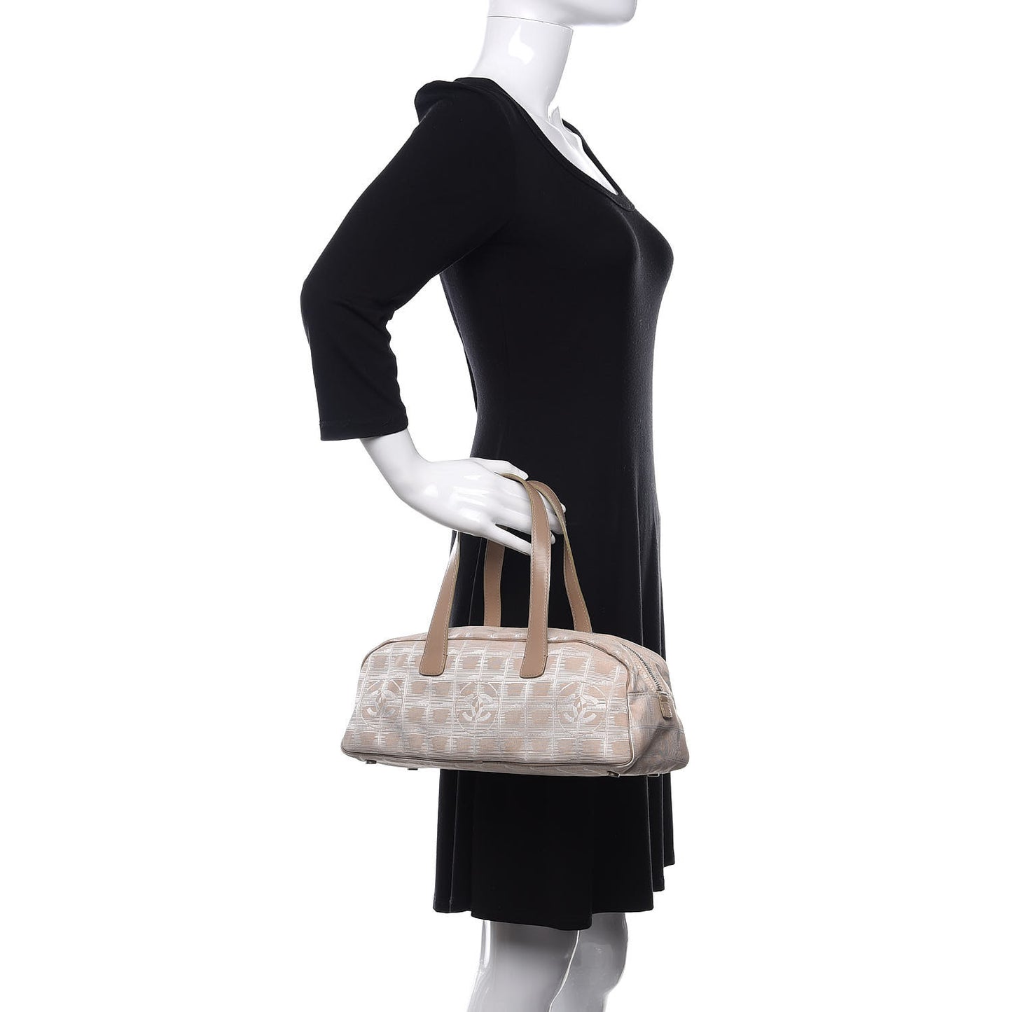 Nylon Travel Bowler Beige