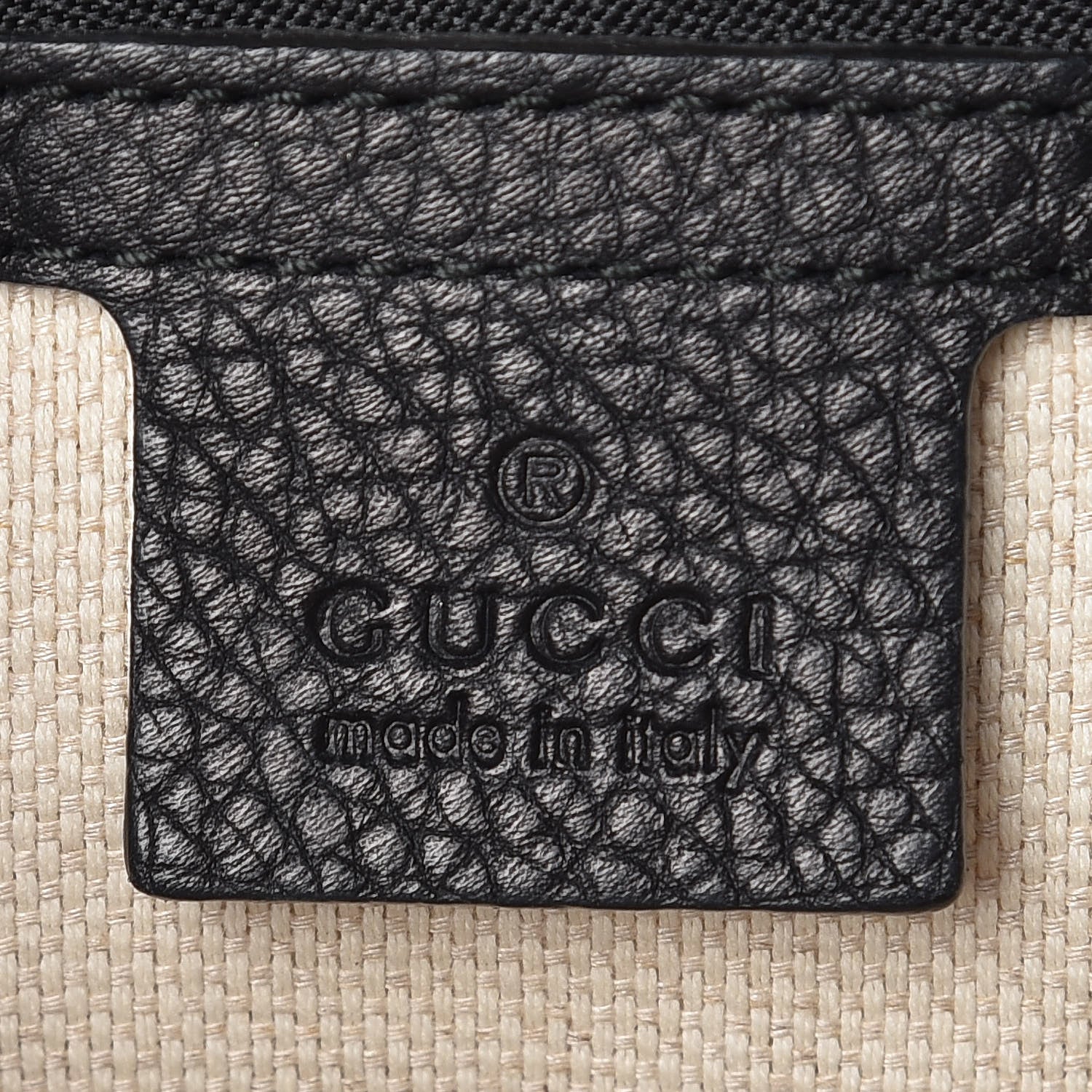 Gucci Pebbled Calfskin Medium Soho Flap Crossbody Black 8 of 11