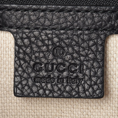 Gucci Pebbled Calfskin Medium Soho Flap Crossbody Black 8 of 11