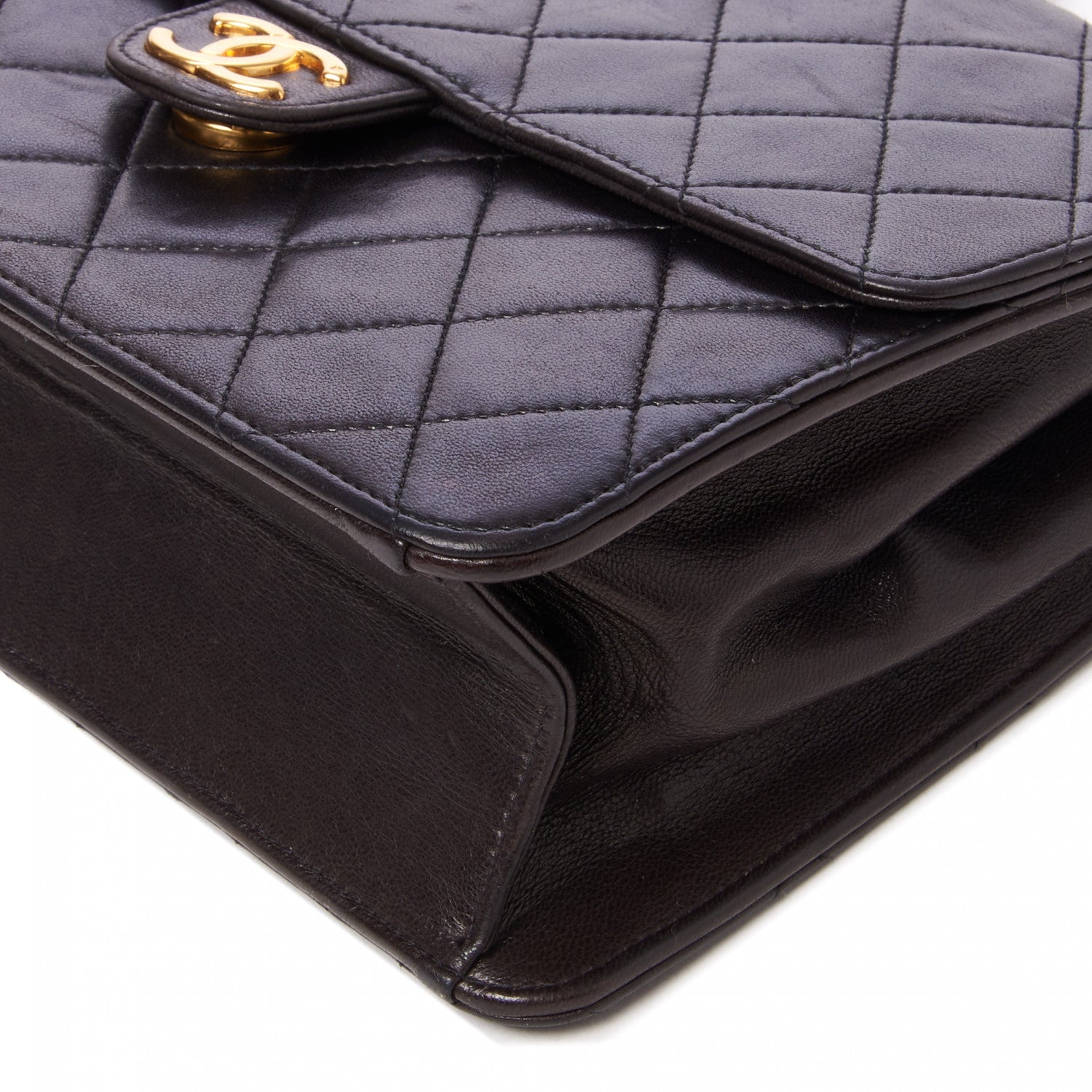 Chanel Lambskin Quilted Small Single Flap Black 4 of 8