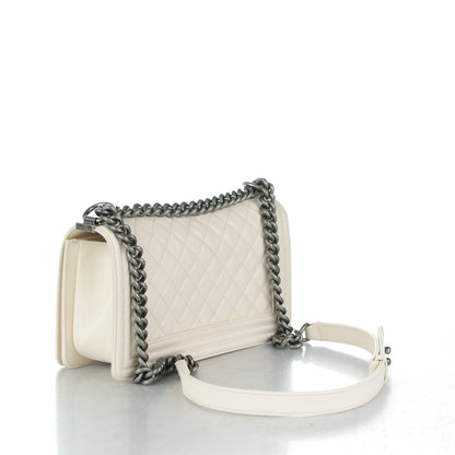 Chanel Caviar Quilted Medium Boy Flap Ivory 3 of 8