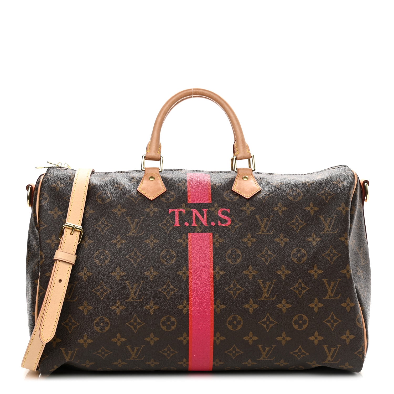Louis Vuitton Monogram My LV Heritage Speedy Bandouliere 40 Fuchsia Rouge 1 of 14