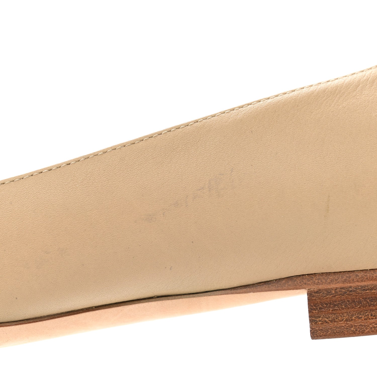 Chanel Lambskin Camellia Ballerina Flats 36.5 Beige Black 10 of 12