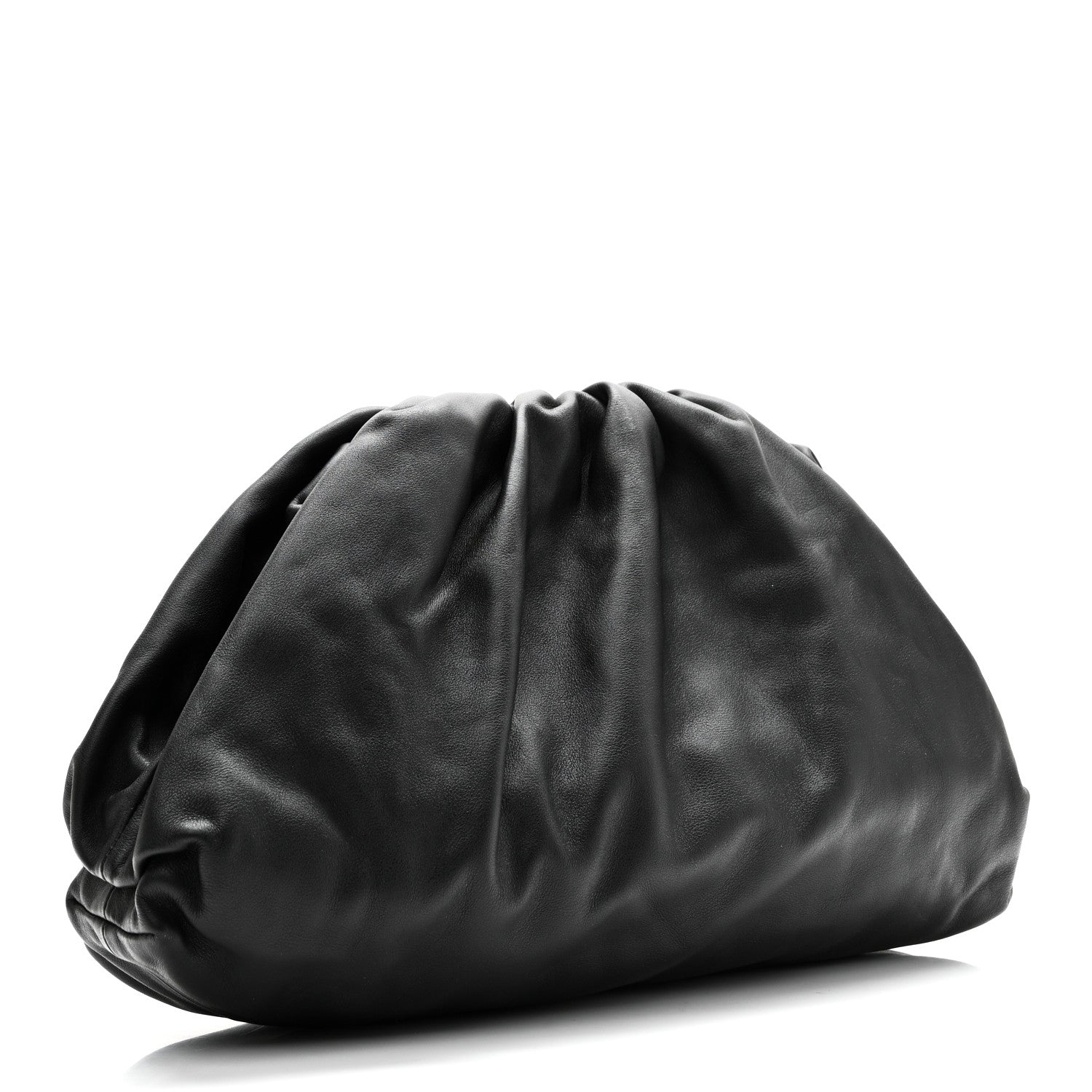 Bottega Veneta Smooth Butter Calf The Pouch Oversized Clutch Black 3 of 10