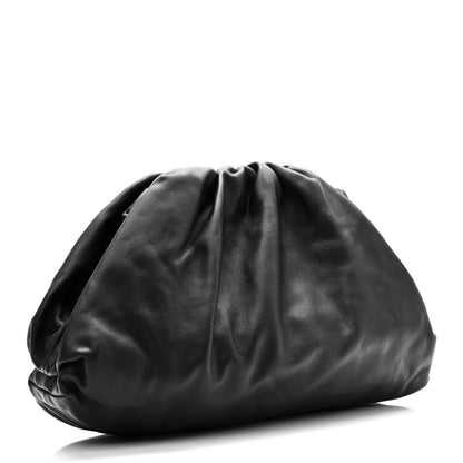 Bottega Veneta Smooth Butter Calf The Pouch Oversized Clutch Black 3 of 10