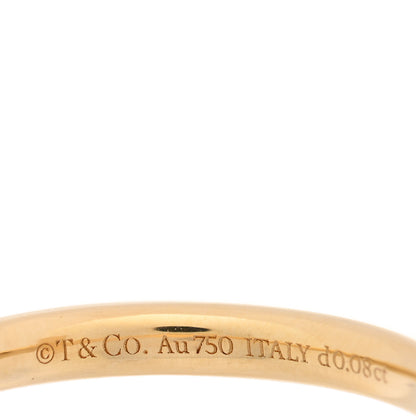Tiffany 18K Yellow Gold Diamond 2.5mm T T1 Ring 54 7 4 of 4