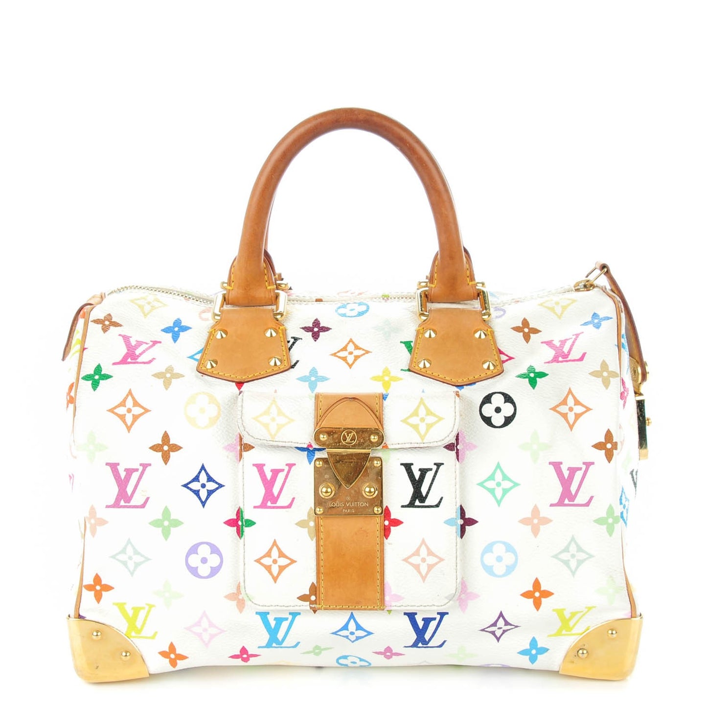Monogram Multicolor Speedy 30 White