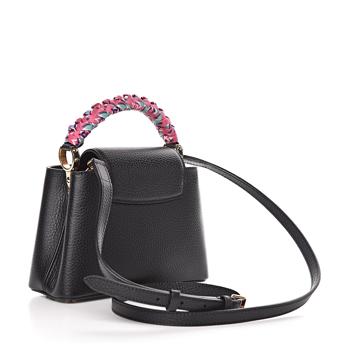 Taurillon Braided Capucines Mini Black