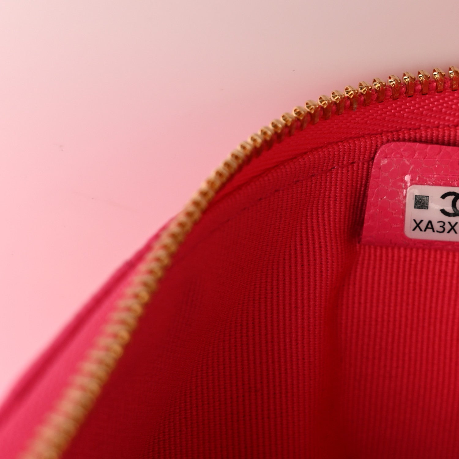 Chanel Caviar Quilted Small Cosmetic Case Fuchsia 7 of 7
