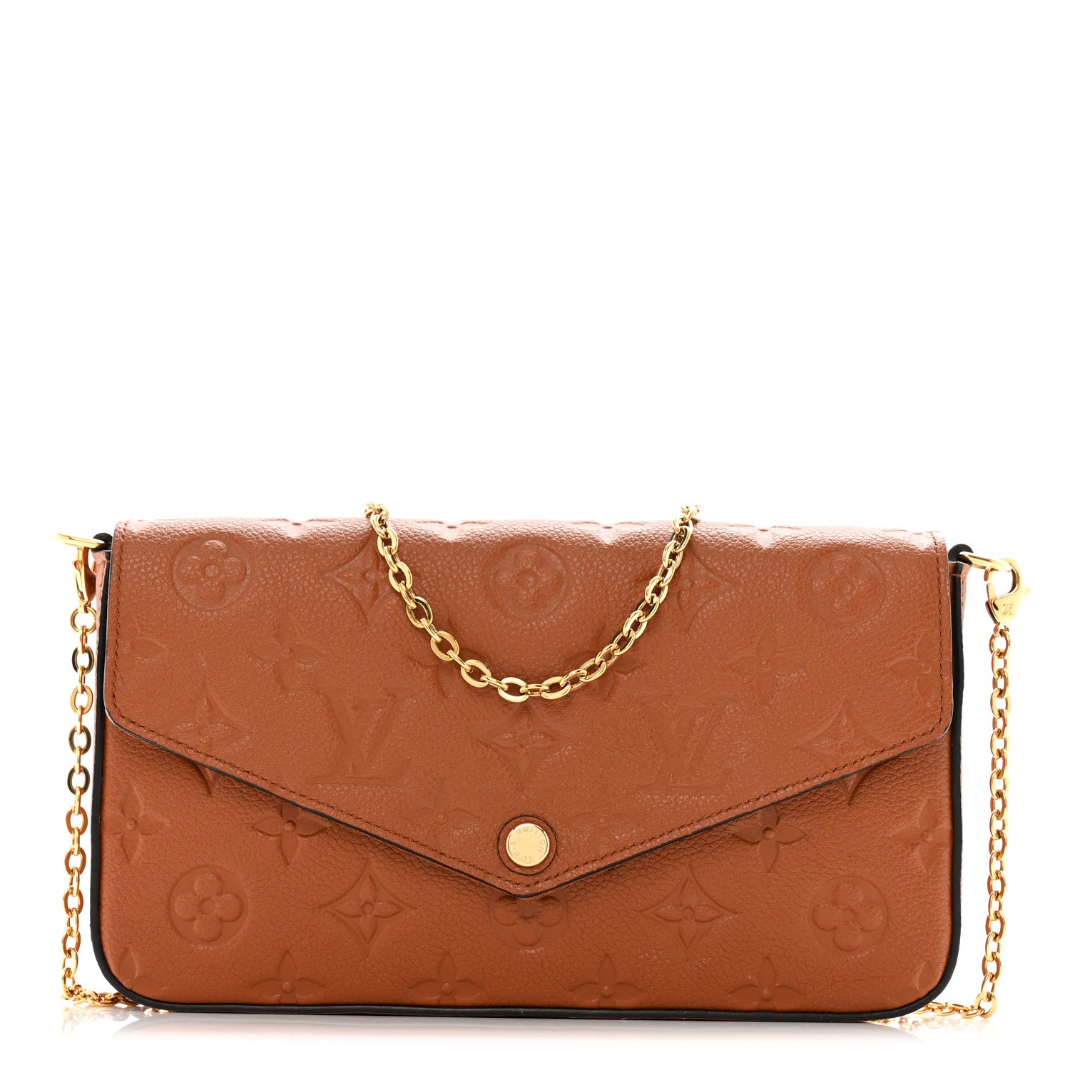 Louis Vuitton Empreinte Pochette Felicie Chain Wallet Cognac 1 of 13