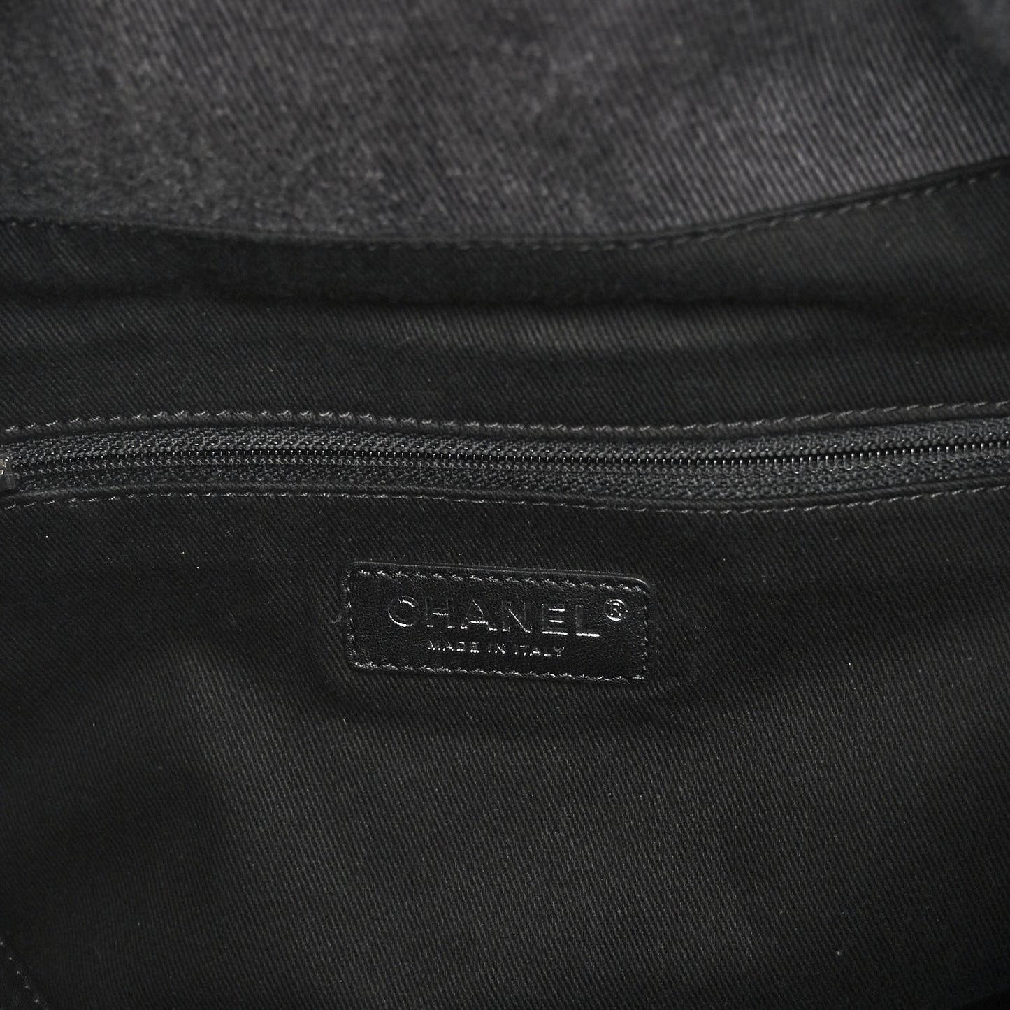 Canvas Sequin Large Deauville Backpack Charcoal