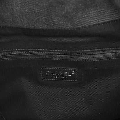 Chanel Canvas Sequin Large Deauville Backpack Charcoal 6 of 9