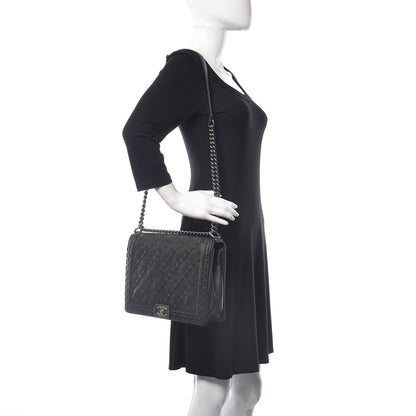Chanel Caviar Stitched Large Boy Flap Black 2 of 14