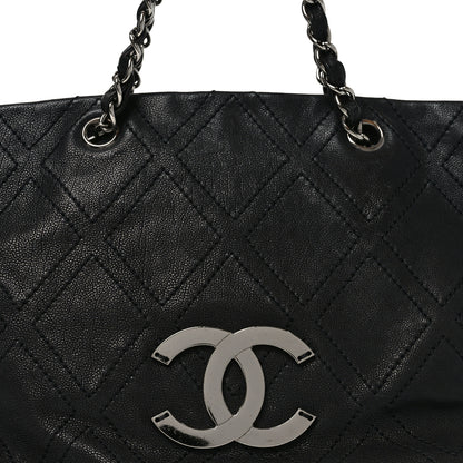 Chanel Calfskin Small Diamond Stitch Tote Black 8 of 10
