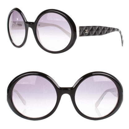 Chanel Quilted CC Mod Sunglasses 5120 Black White 1 of 5