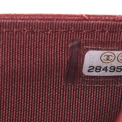 Chanel Lambskin Quilted Medium 19 Flap Wallet Burgundy 7 of 8