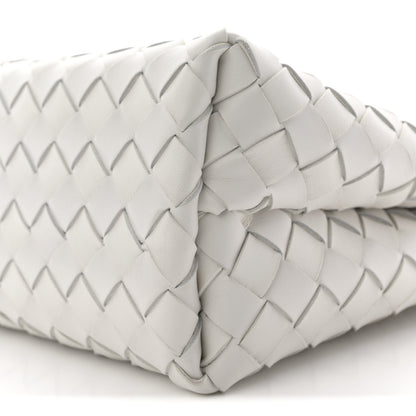 Bottega Veneta Nappa Intrecciato Small Andiamo Shoulder Bag White 9 of 9