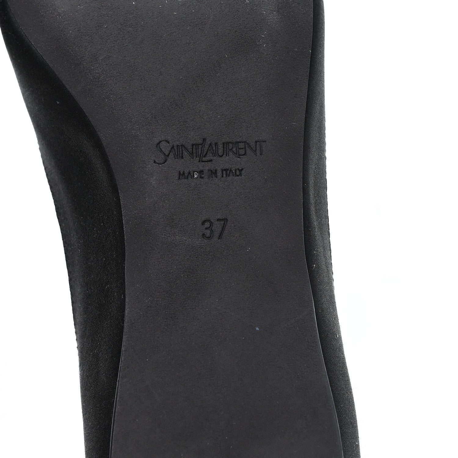 Saint Laurent Raso Regale Ballerina Flats 37 Nero 7 of 10