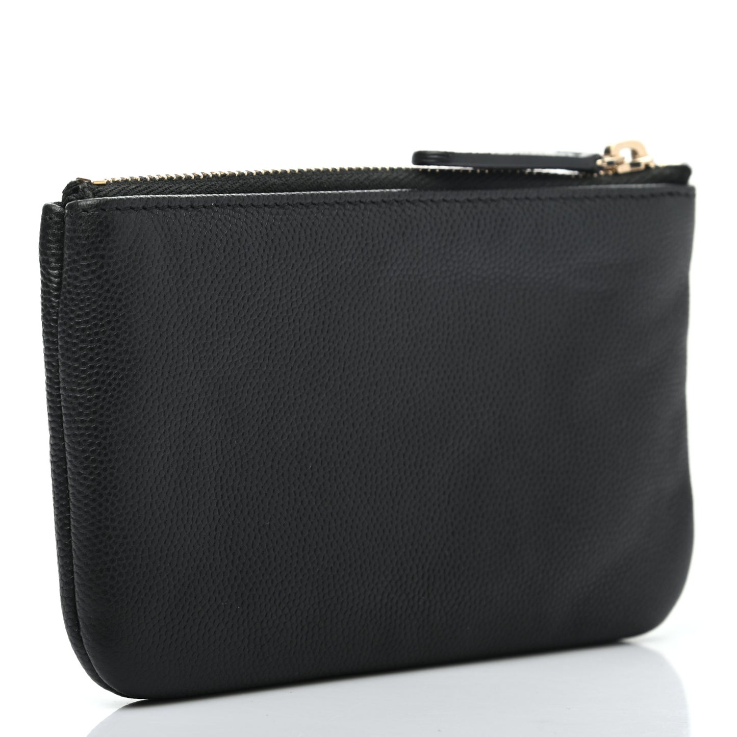Caviar Studded Deauville Cosmetic Pouch Black