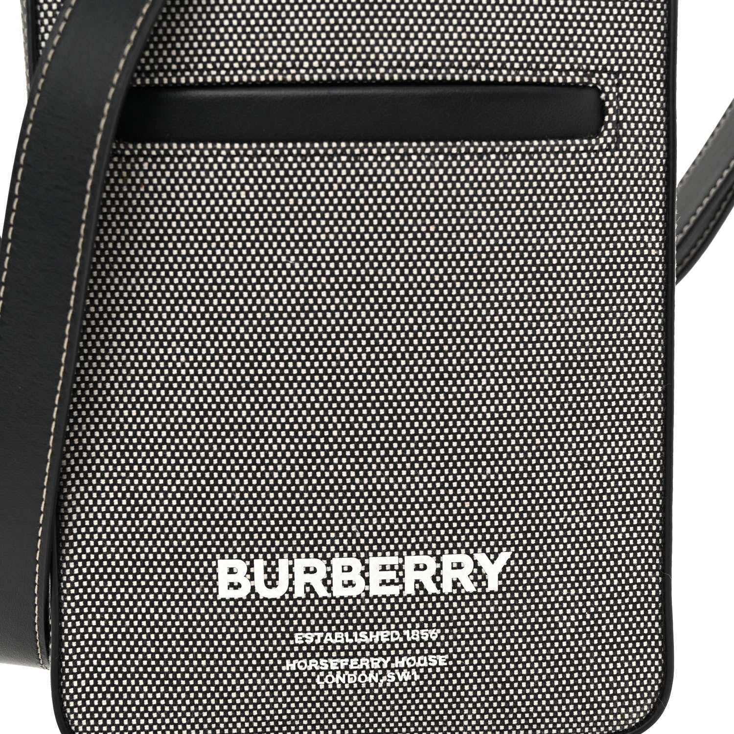 Burberry Canvas Horseferry Print Olympia Crossbody Black 7 of 10