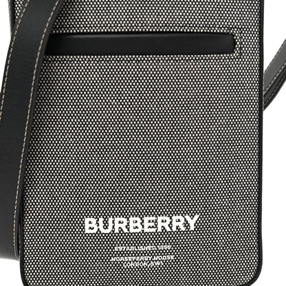 Burberry Canvas Horseferry Print Olympia Crossbody Black 7 of 10