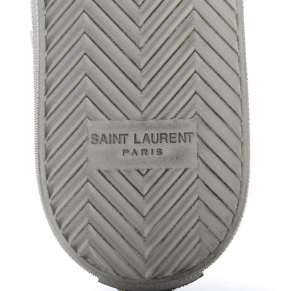 Saint Laurent Calfskin Distressed Low Top Sneakers 38 Off White 8 of 8