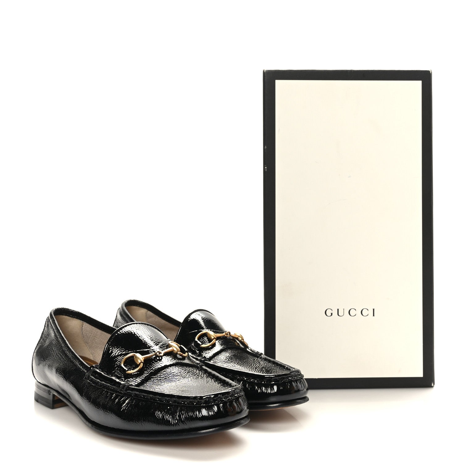 Gucci Patent Womens 1953 Horsebit Loafers 39.5 Black 8 of 8