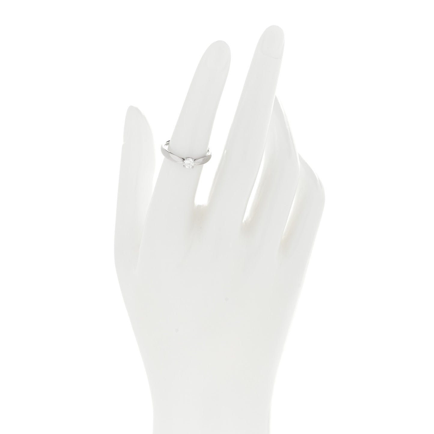 Platinum Diamond .24ct Harmony Solitaire Engagement Ring 52 6