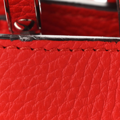 Louis Vuitton Taurillon Capucines MM Coquelicot 10 of 10