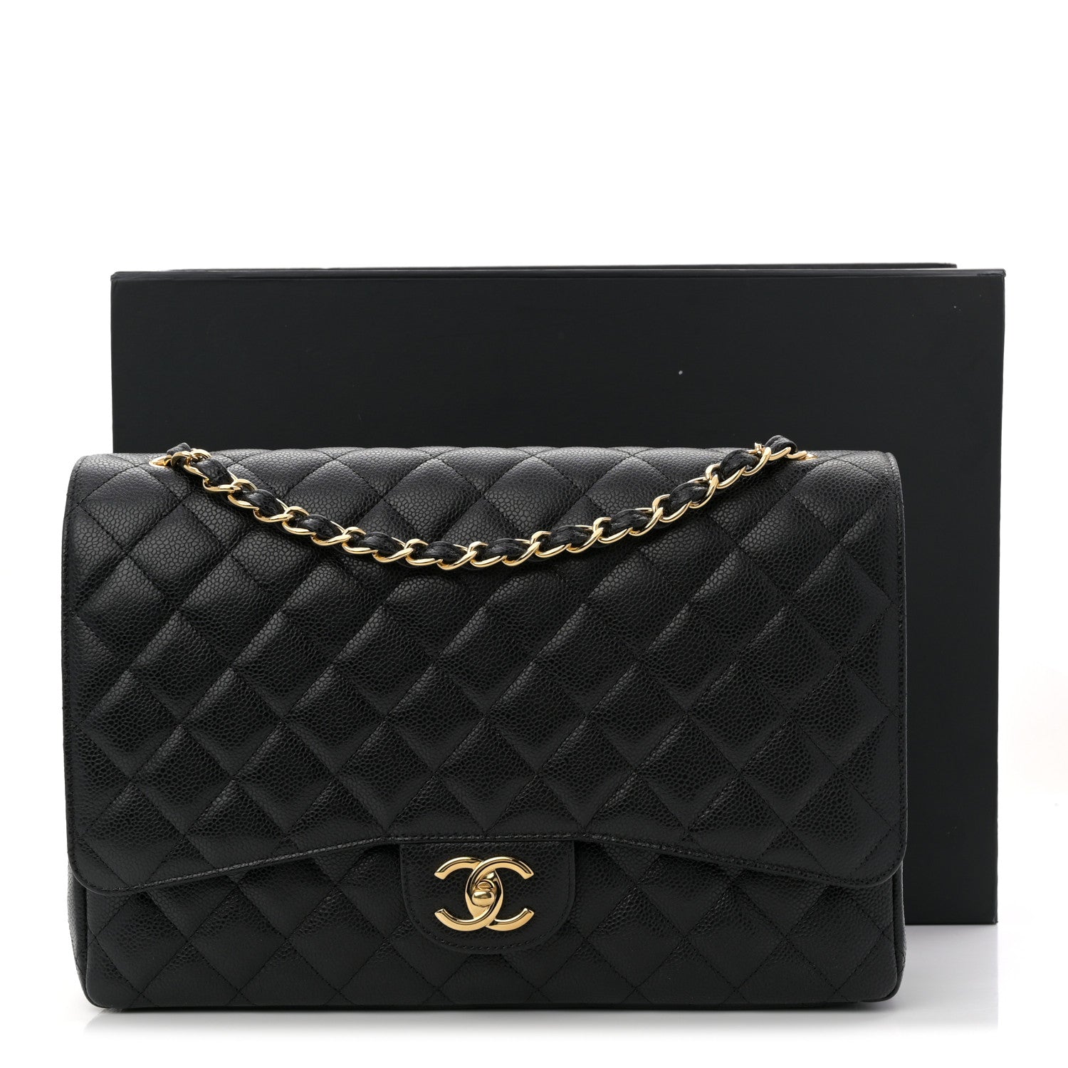 Chanel Caviar Quilted Maxi Double Flap Black 11 of 11