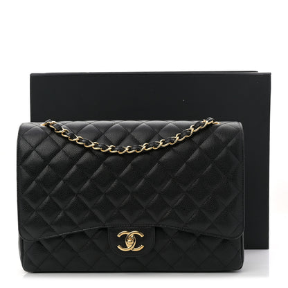 Chanel Caviar Quilted Maxi Double Flap Black 11 of 11
