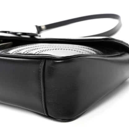 Gucci Calfskin Matelasse Monochrome Small GG Marmont Shoulder Bag Black 10 of 10