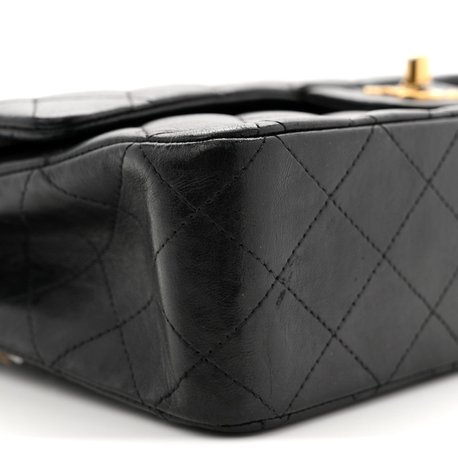 Chanel Lambskin Quilted Medium Double Flap Black 9 of 13