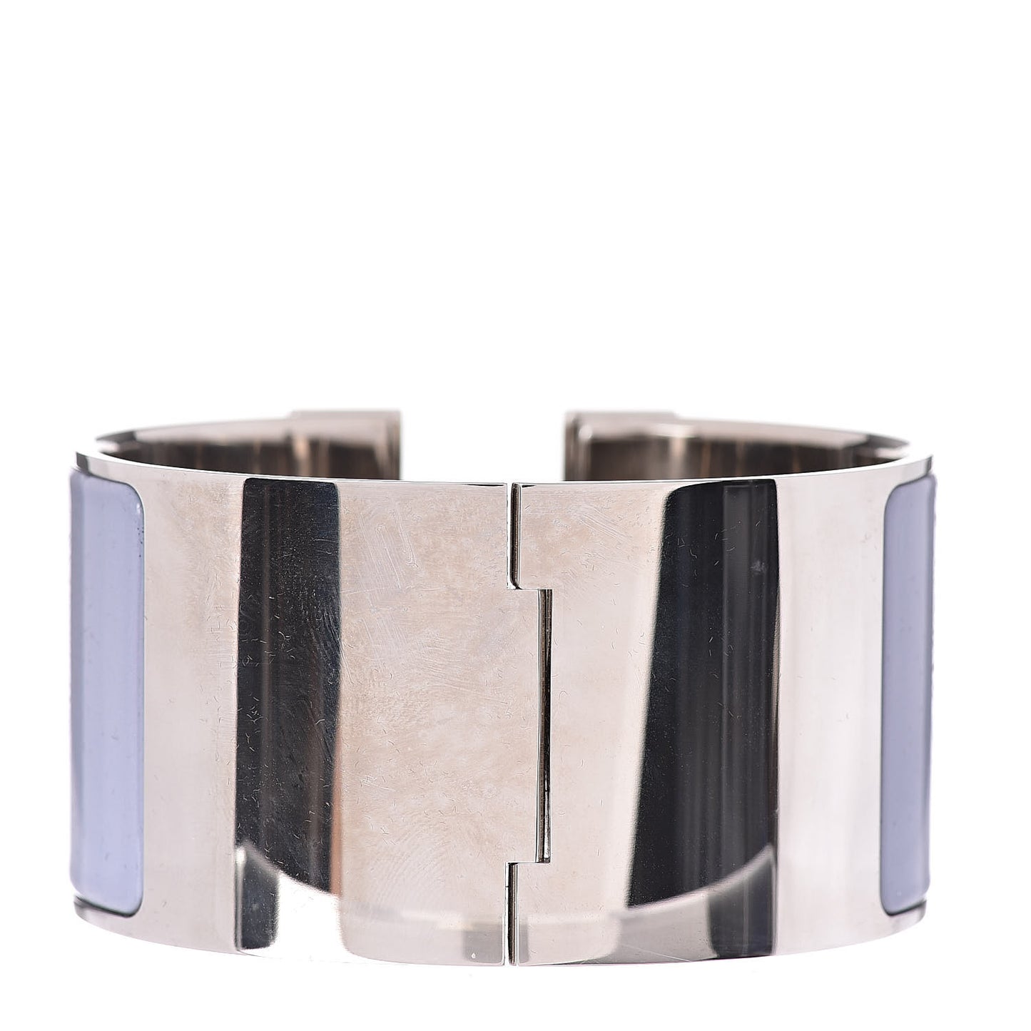 Enamel Extra Wide Clic Clac H Bracelet GM Parme