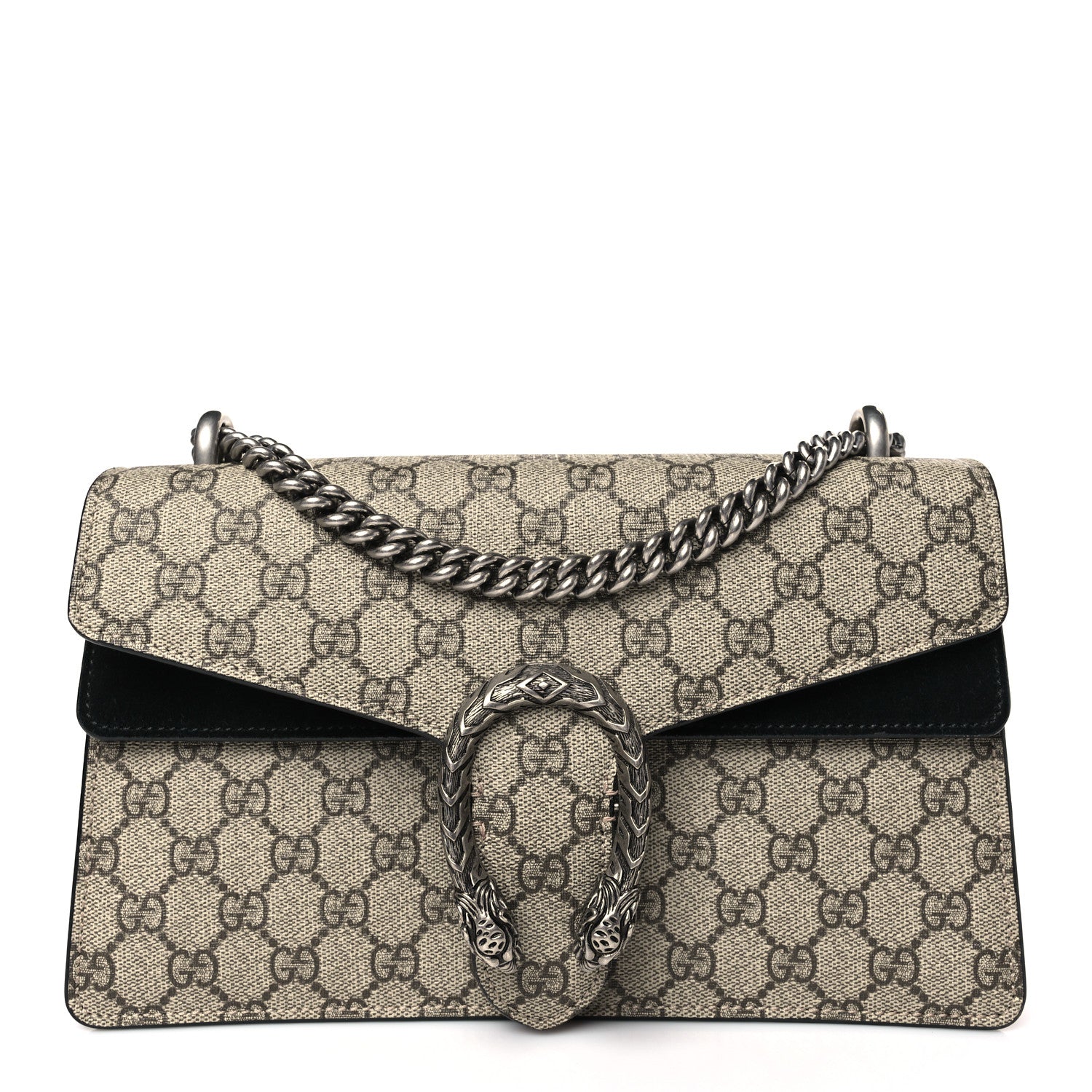 Gucci GG Supreme Monogram Small Dionysus Shoulder Bag Black 1 of 9