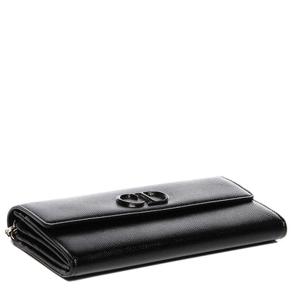 Christian Dior Grained Calfskin Mania Rendez-Vous Chain Wallet Black 4 of 7
